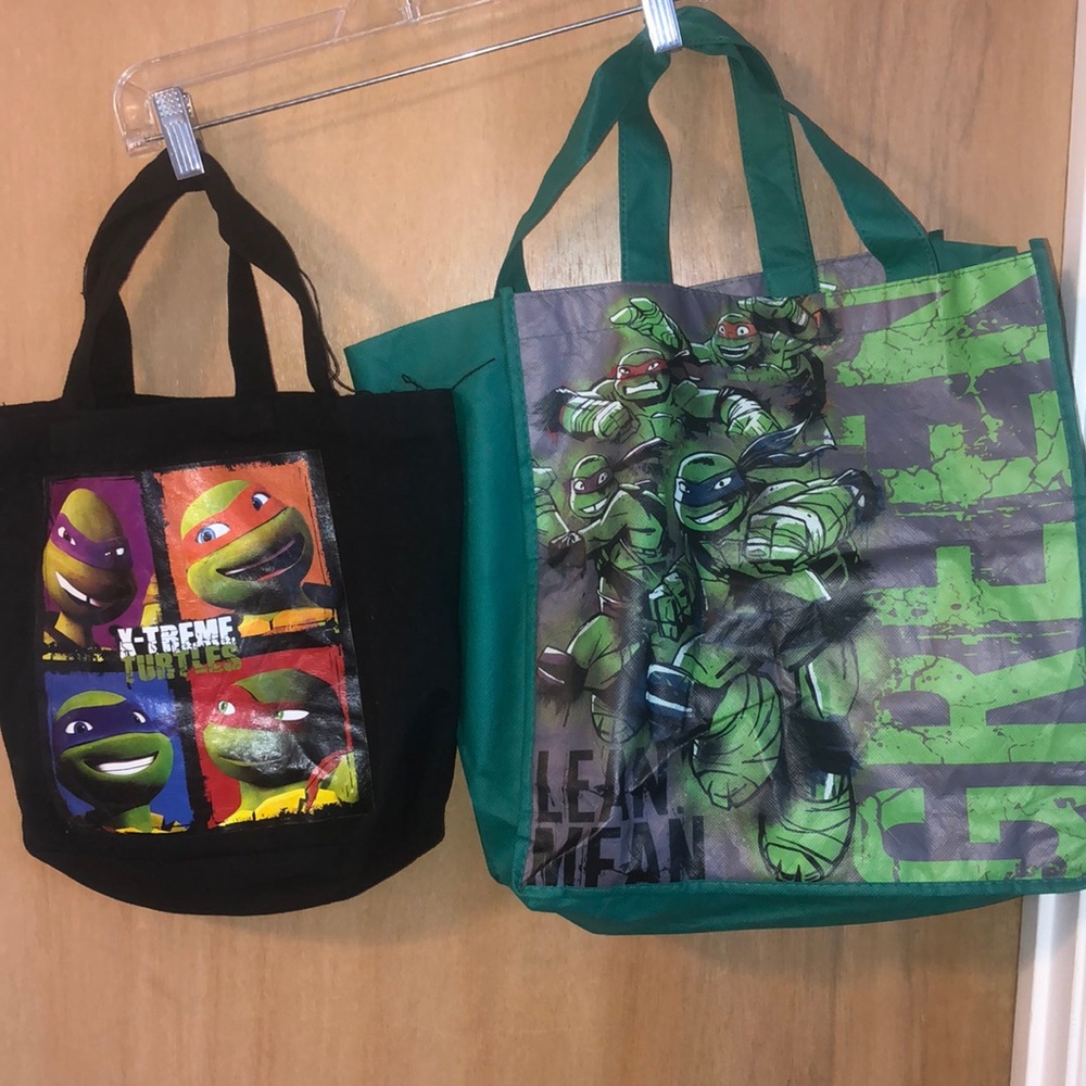 Ninja Turtles canvas tote and reusable bag/shopping tote
